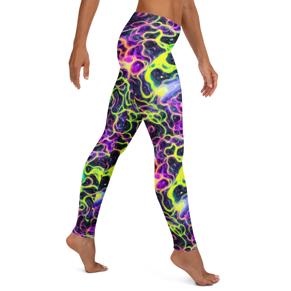 Limewire Lagoon on Leggings — Right