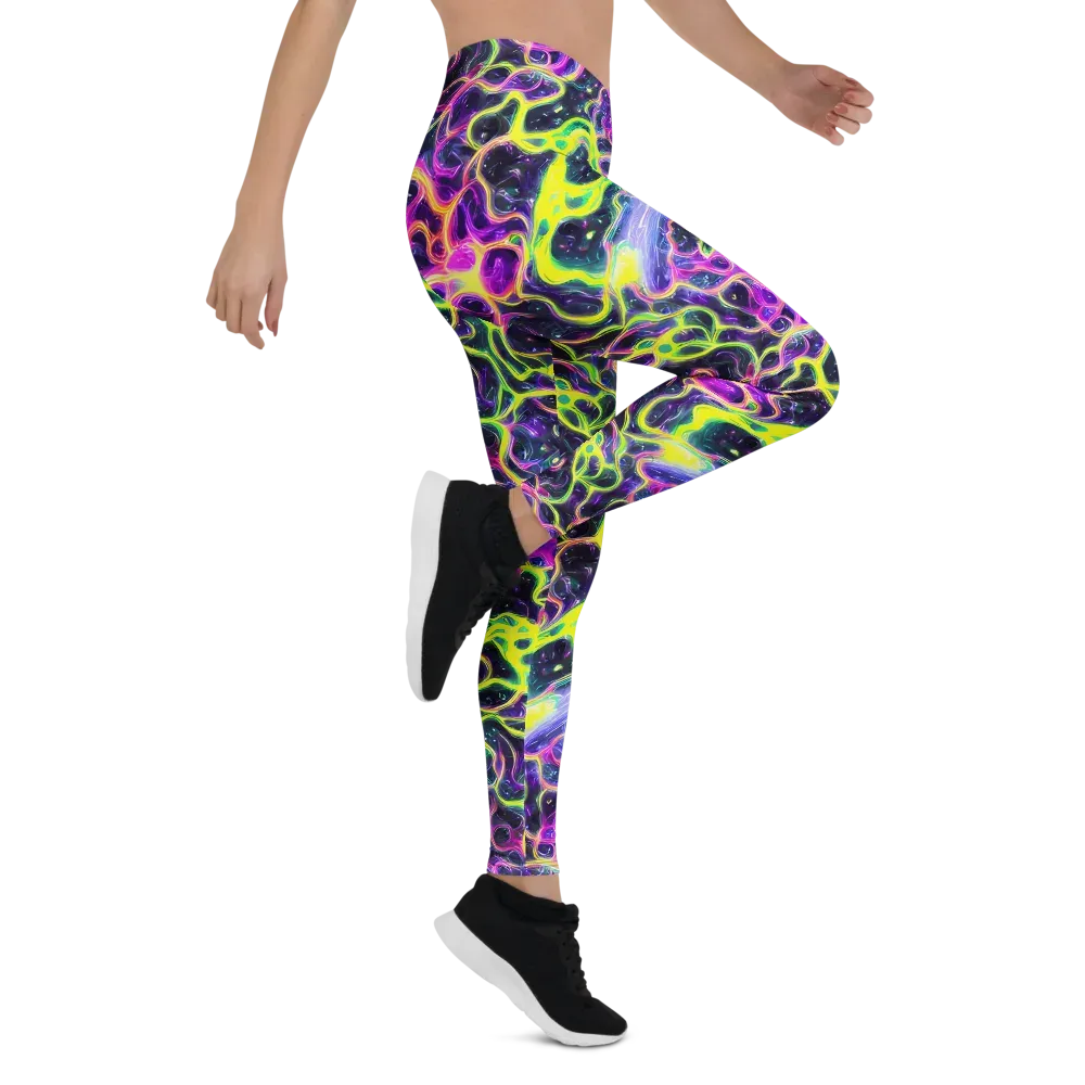 Limewire Lagoon on Leggings — Right