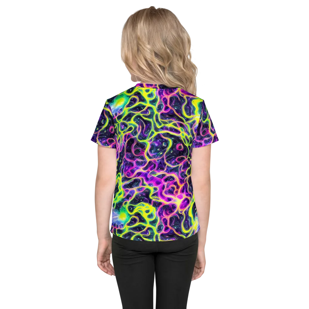 Limewire Lagoon on Kids Crew Neck T-Shirt — Back