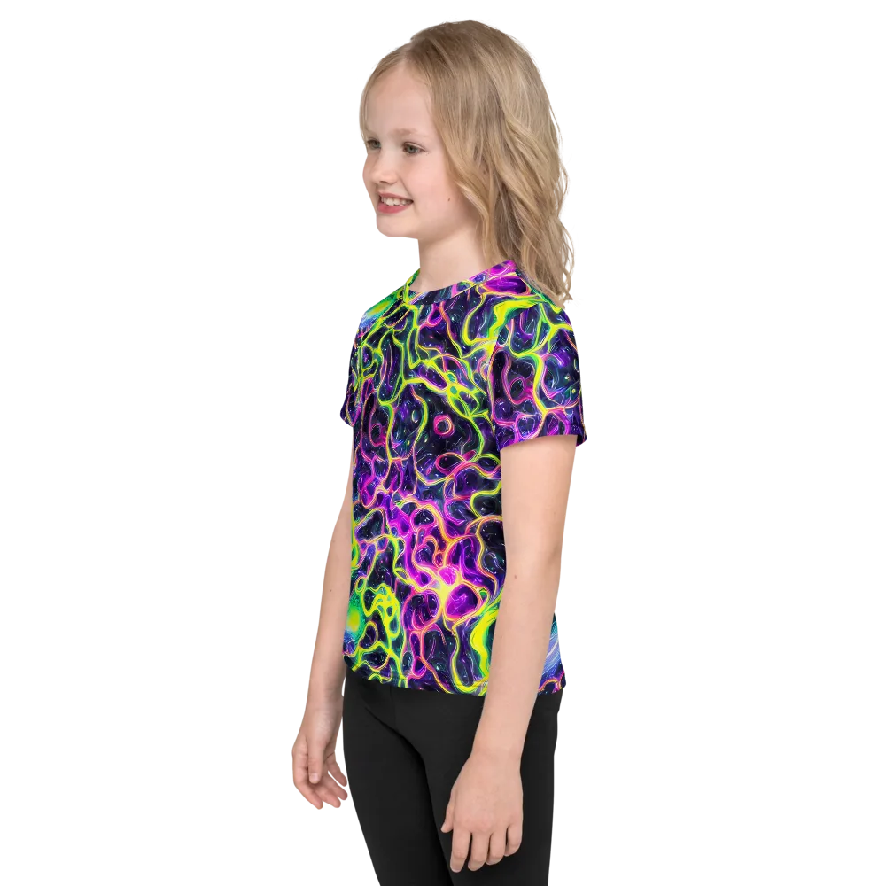 Limewire Lagoon on Kids Crew Neck T-Shirt — Left