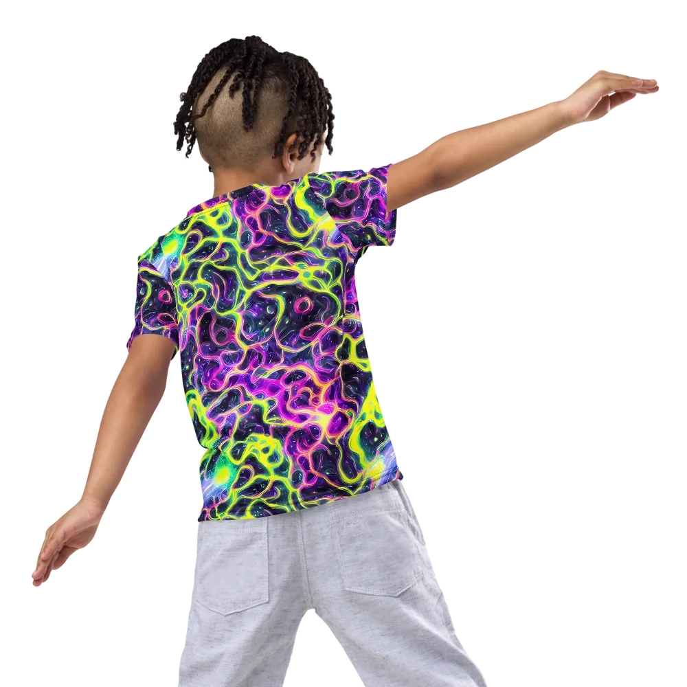 Limewire Lagoon on Kids Crew Neck T-Shirt — Back
