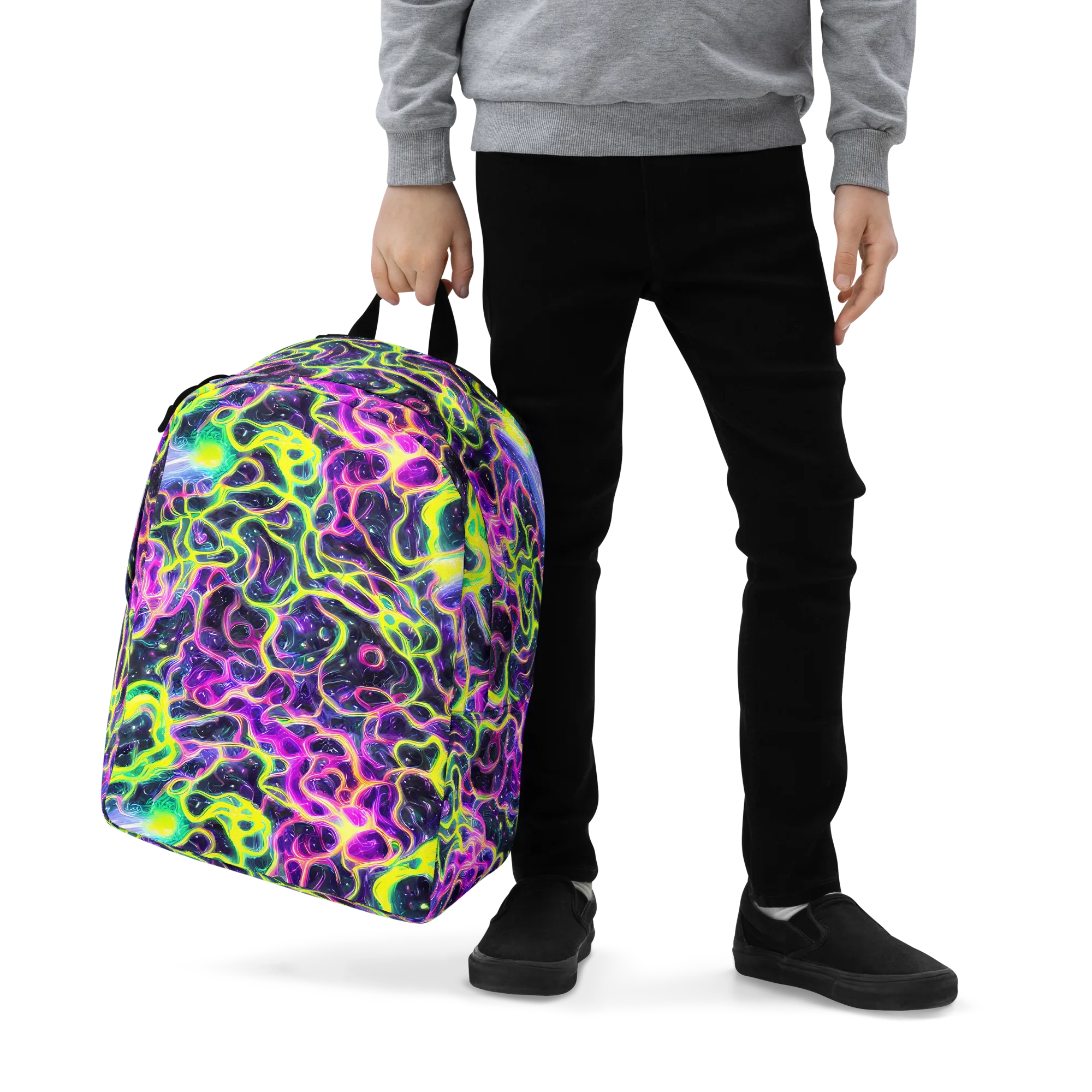Limewire Lagoon on Minimalist Backpack — Zoomed-in