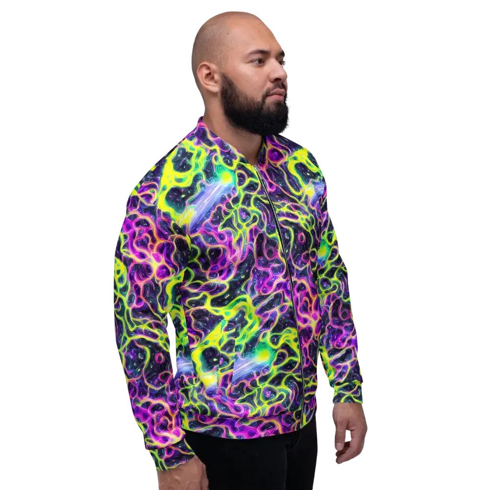 Limewire Lagoon on Bomber Jacket — Right