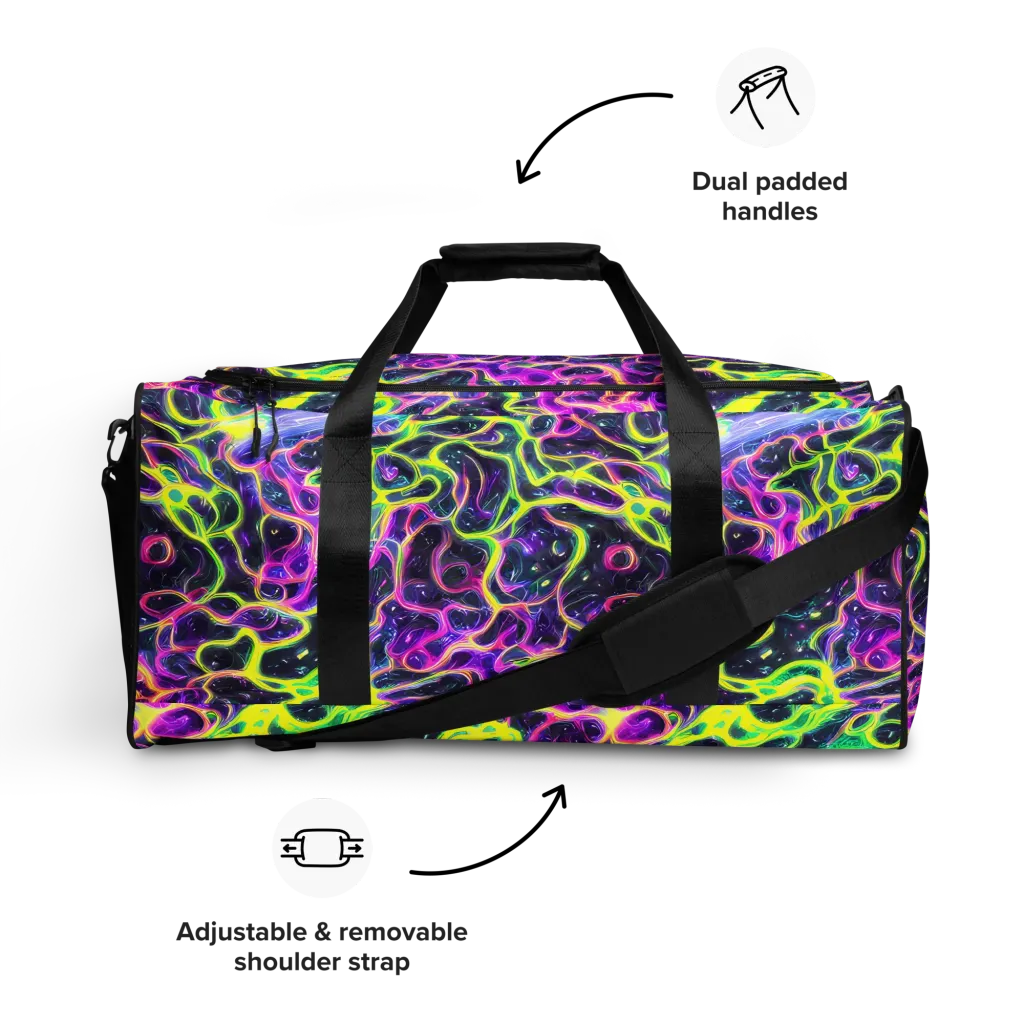 Limewire Lagoon on Duffle Bag — Front