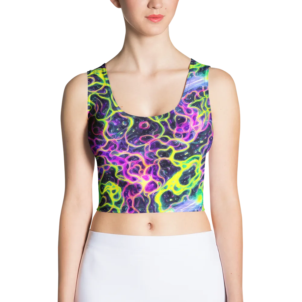 Limewire Lagoon on Crop Top — Front