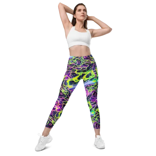Limewire Lagoon on a Leggings with Pockets