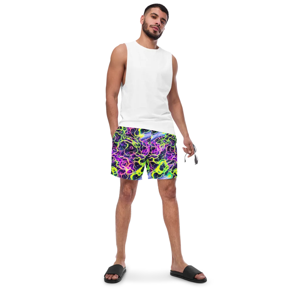 Limewire Lagoon on Swim Trunks — Front
