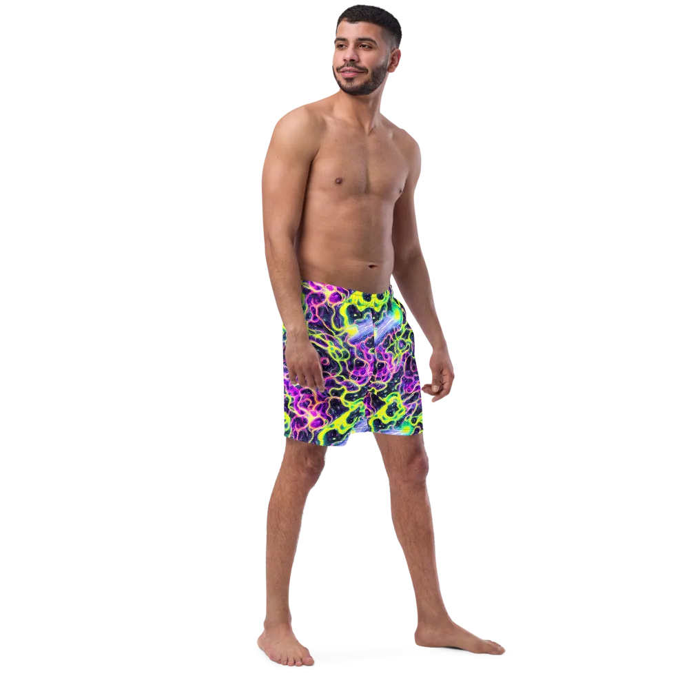 Limewire Lagoon on Swim Trunks — Right Front