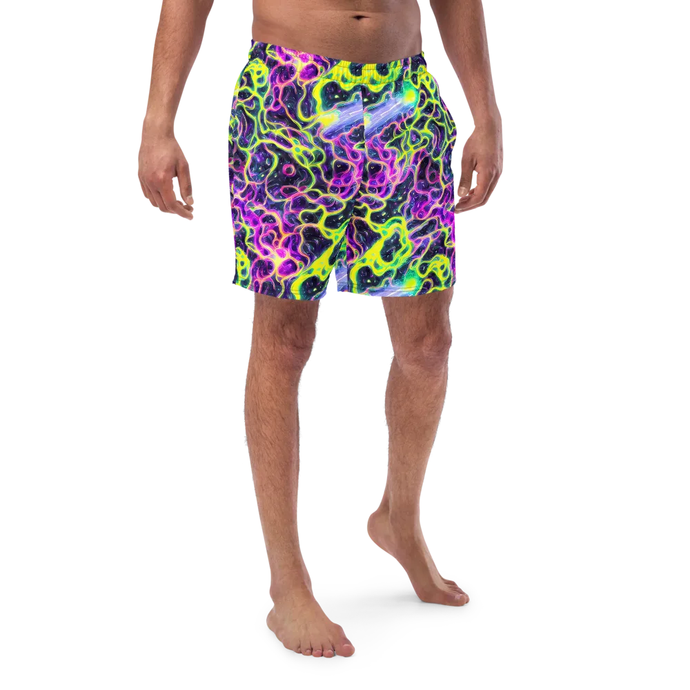 Limewire Lagoon on Swim Trunks — Front