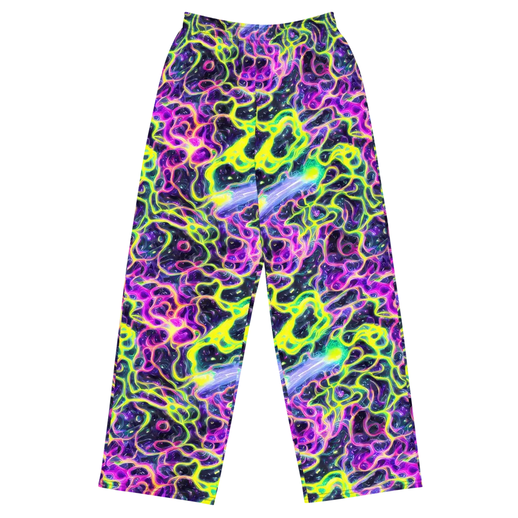 Limewire Lagoon on Wide-Leg Pants — Front
