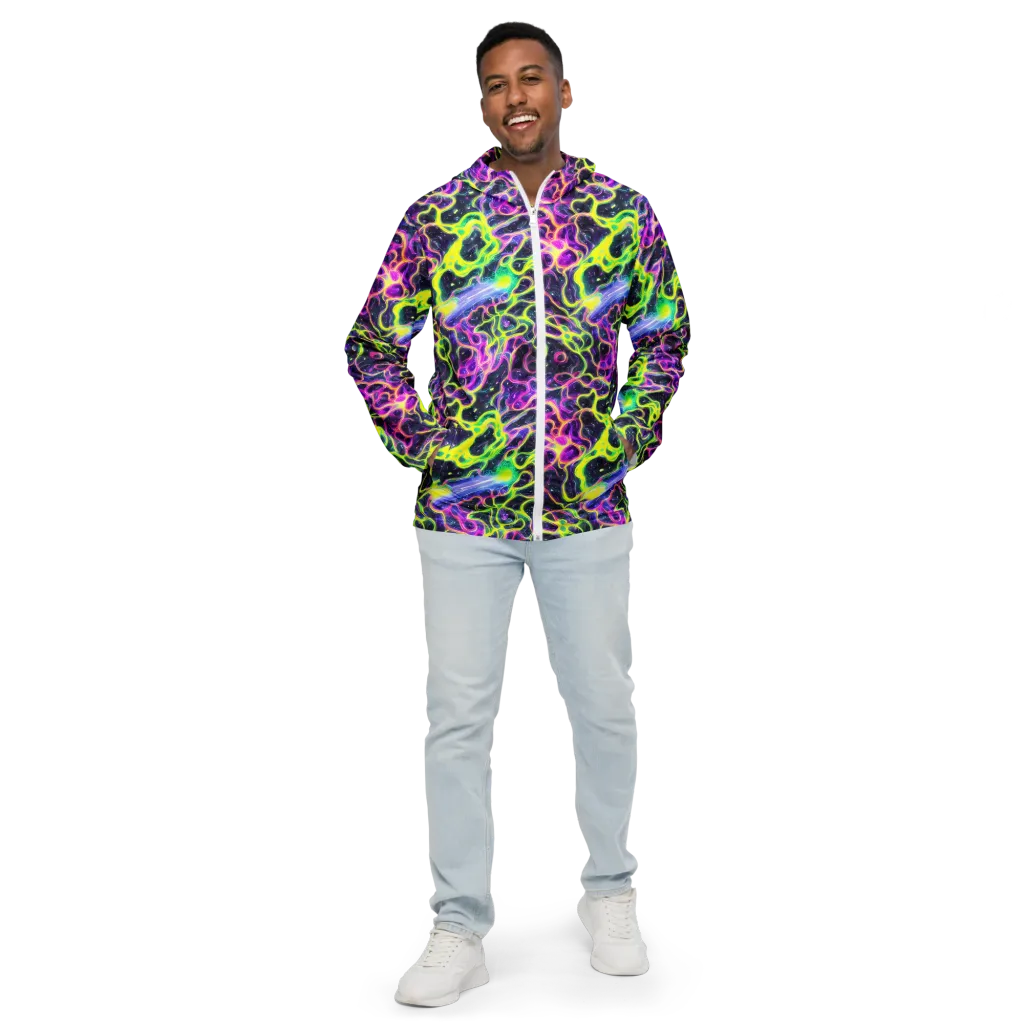 Limewire Lagoon on Men's Windbreaker — Front