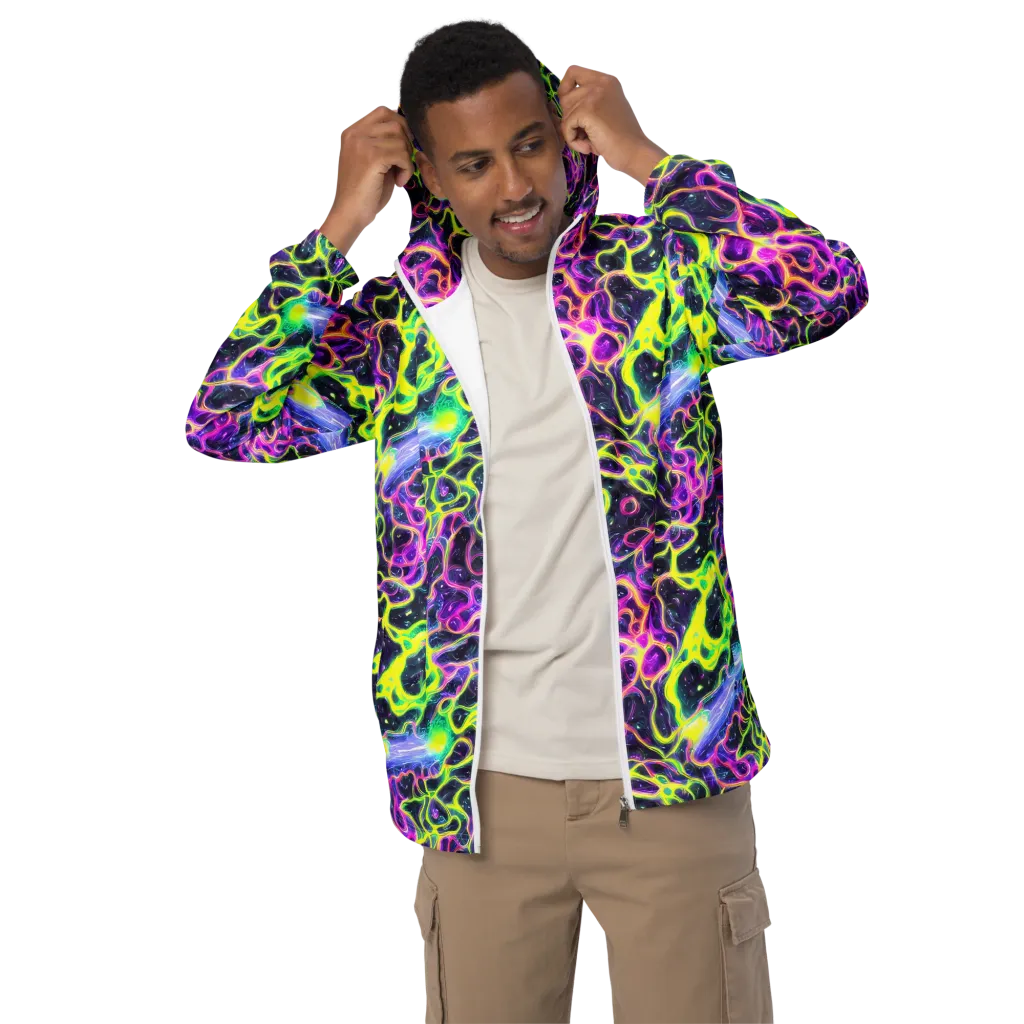 Limewire Lagoon on Men's Windbreaker — Front