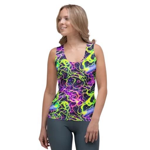 Limewire Lagoon on a Women's Tank Top