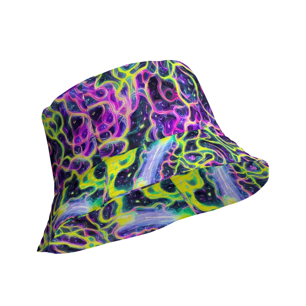 Limewire Lagoon on Reversible Bucket Hat — Product details Outside