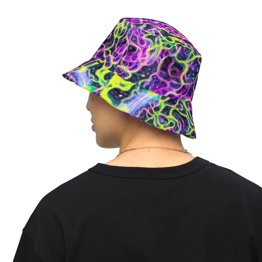 Limewire Lagoon on Reversible Bucket Hat — Back Inside