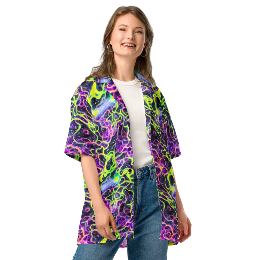 Limewire Lagoon on Button Shirt — Front