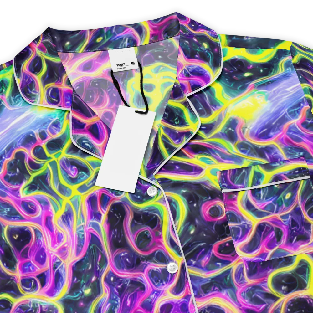 Limewire Lagoon on Women's Short Sleeve Pajama Top — Product details