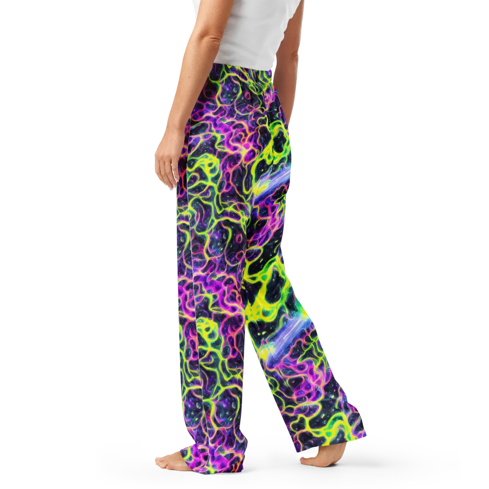 Limewire Lagoon on Women's Pajama Pants — Left