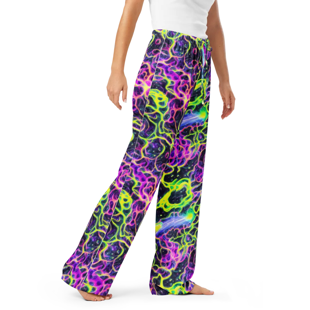 Limewire Lagoon on Women's Pajama Pants — Right Front