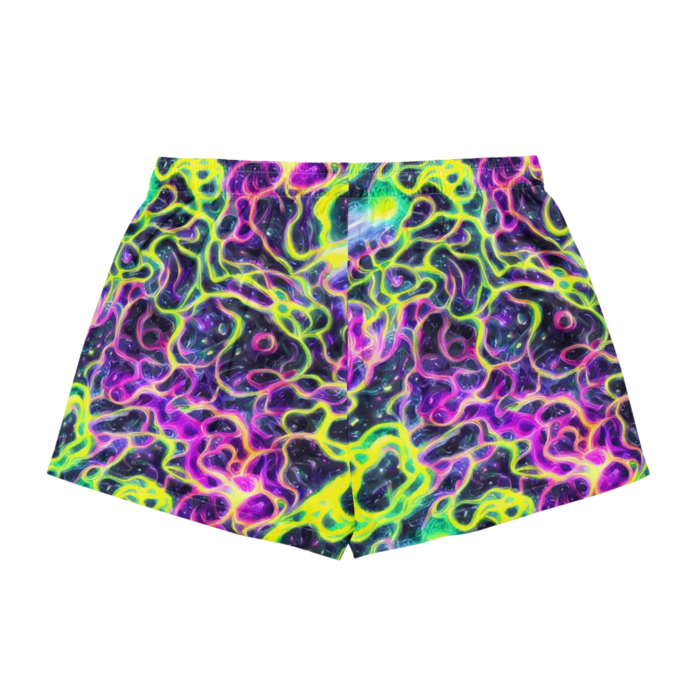 Limewire Lagoon on Women's Pajama Shorts — Back
