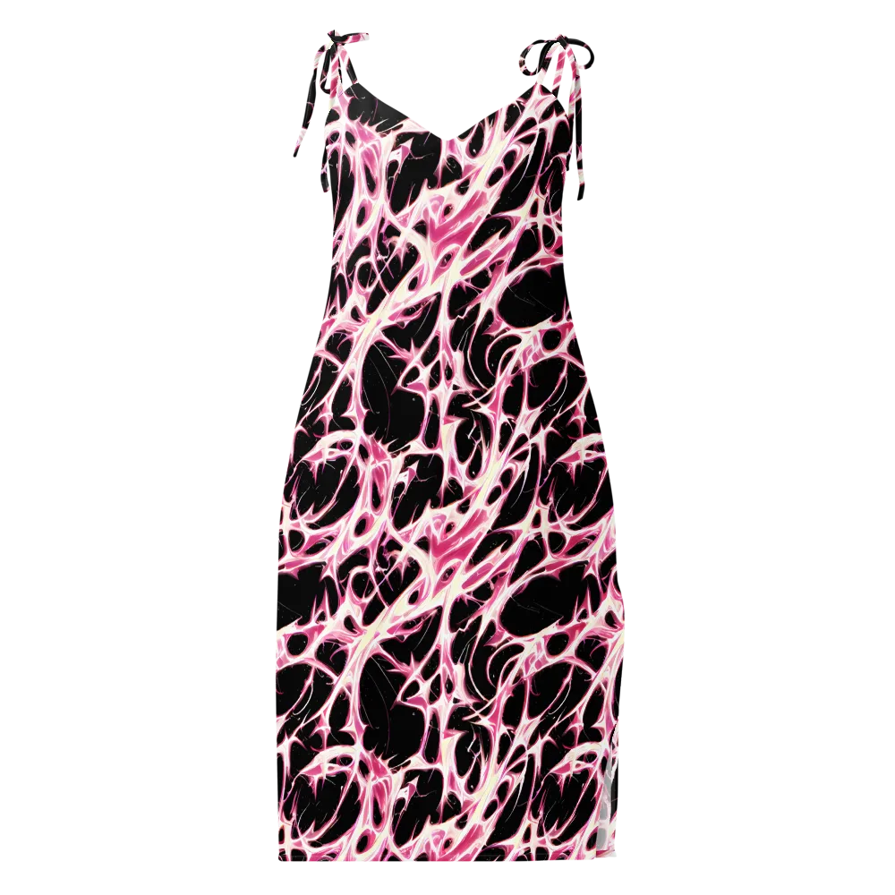 Fuchsia Fracture on Slip Dress — Front