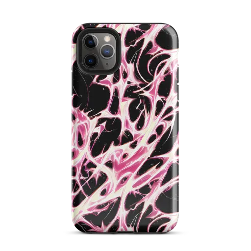 Fuchsia Fracture on a Tough Case for iPhone®