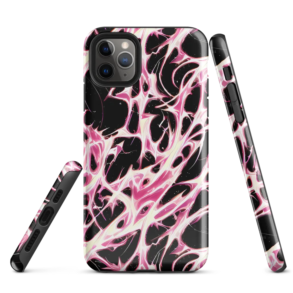 Fuchsia Fracture on Tough Case for iPhone® — Front