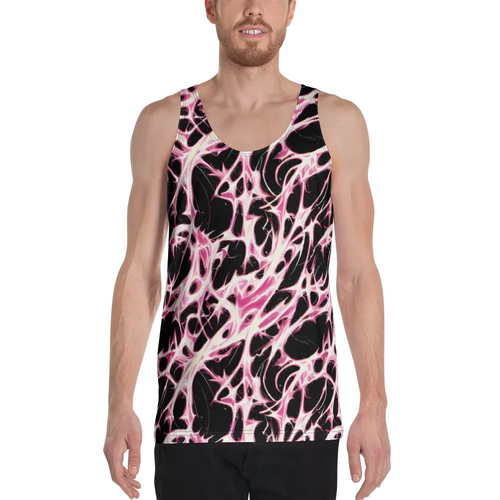 Fuchsia Fracture on Men's Tank Top — Front
