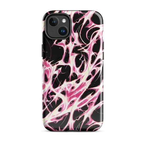 Fuchsia Fracture on a MagSafe Tough Case for iPhone®
