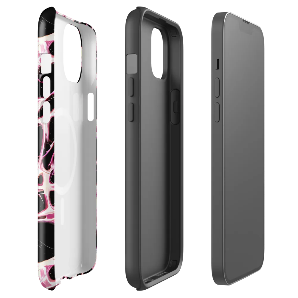 Fuchsia Fracture on MagSafe Tough Case for iPhone® — Front