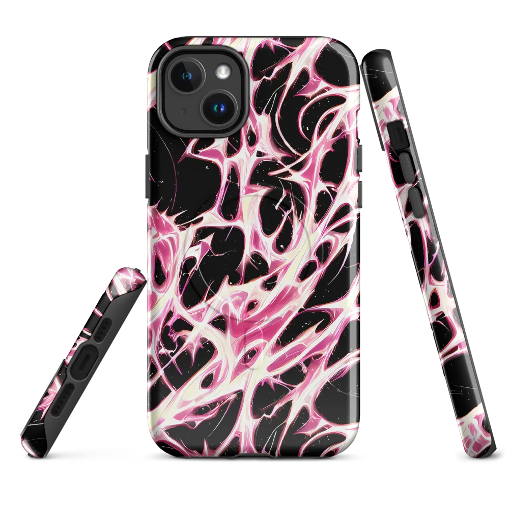 Fuchsia Fracture on MagSafe Tough Case for iPhone® — Front