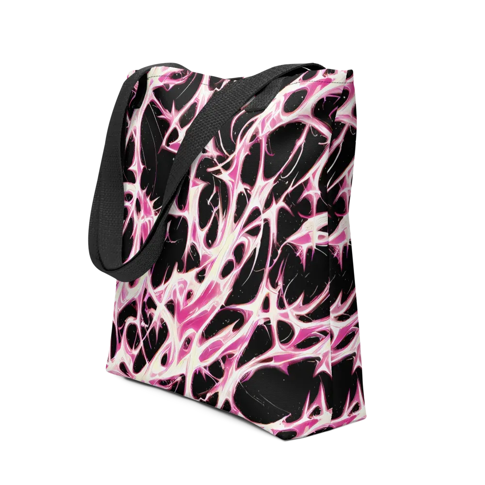 Fuchsia Fracture on Tote Bag — Front