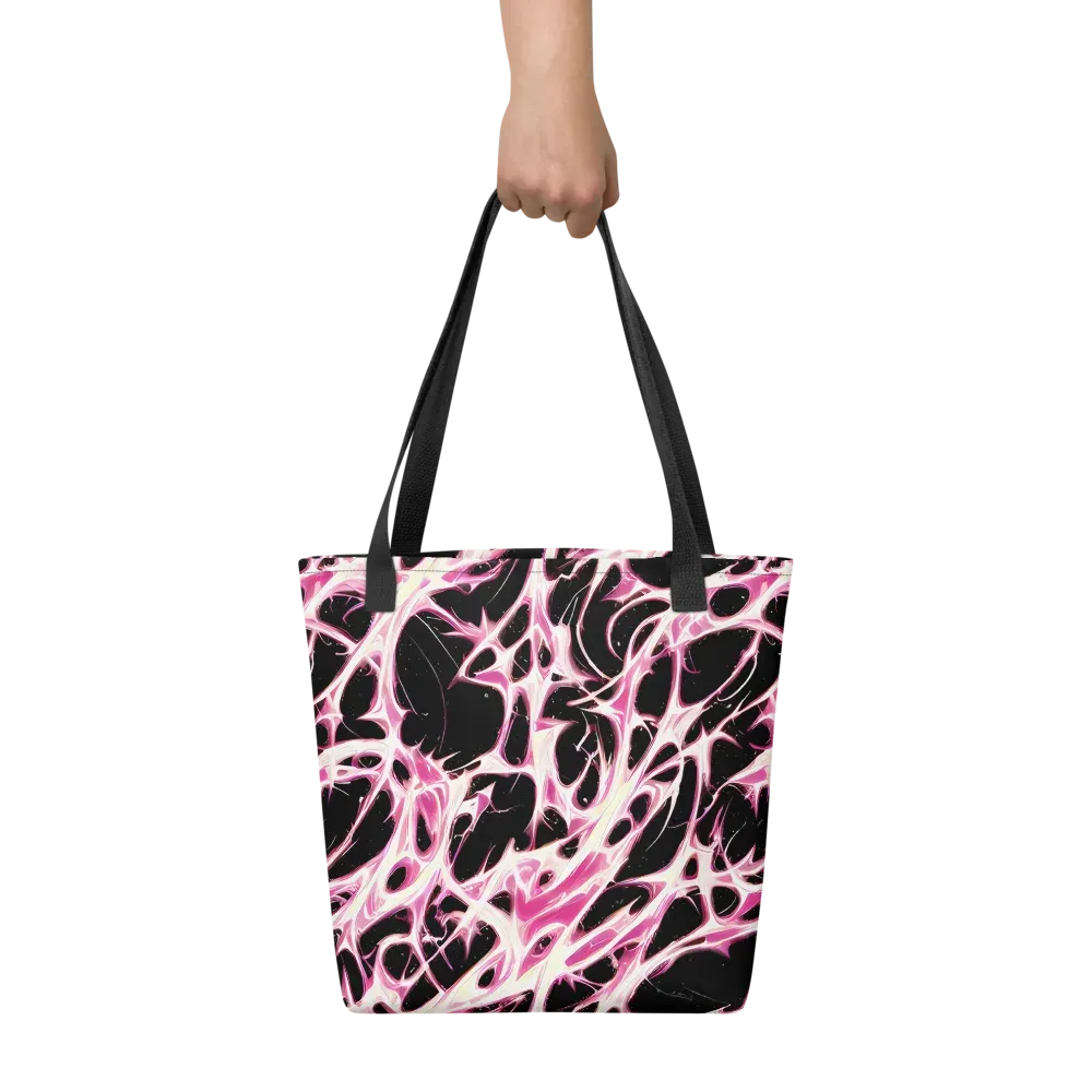 Fuchsia Fracture on Tote Bag — Front
