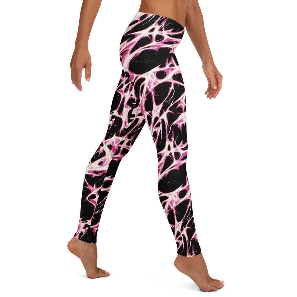 Fuchsia Fracture on Leggings — Right