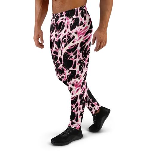 Fuchsia Fracture on a Men's Joggers