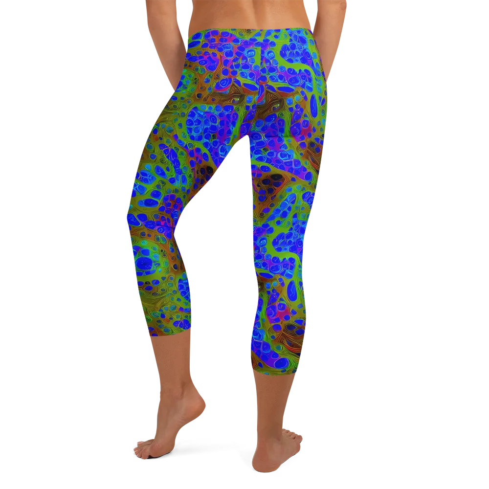 Lime Lucid on Capri Leggings — Back