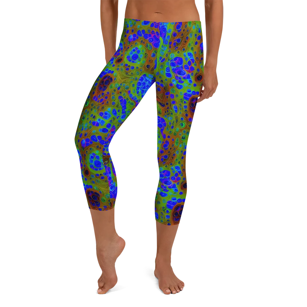 Lime Lucid on Capri Leggings — Front