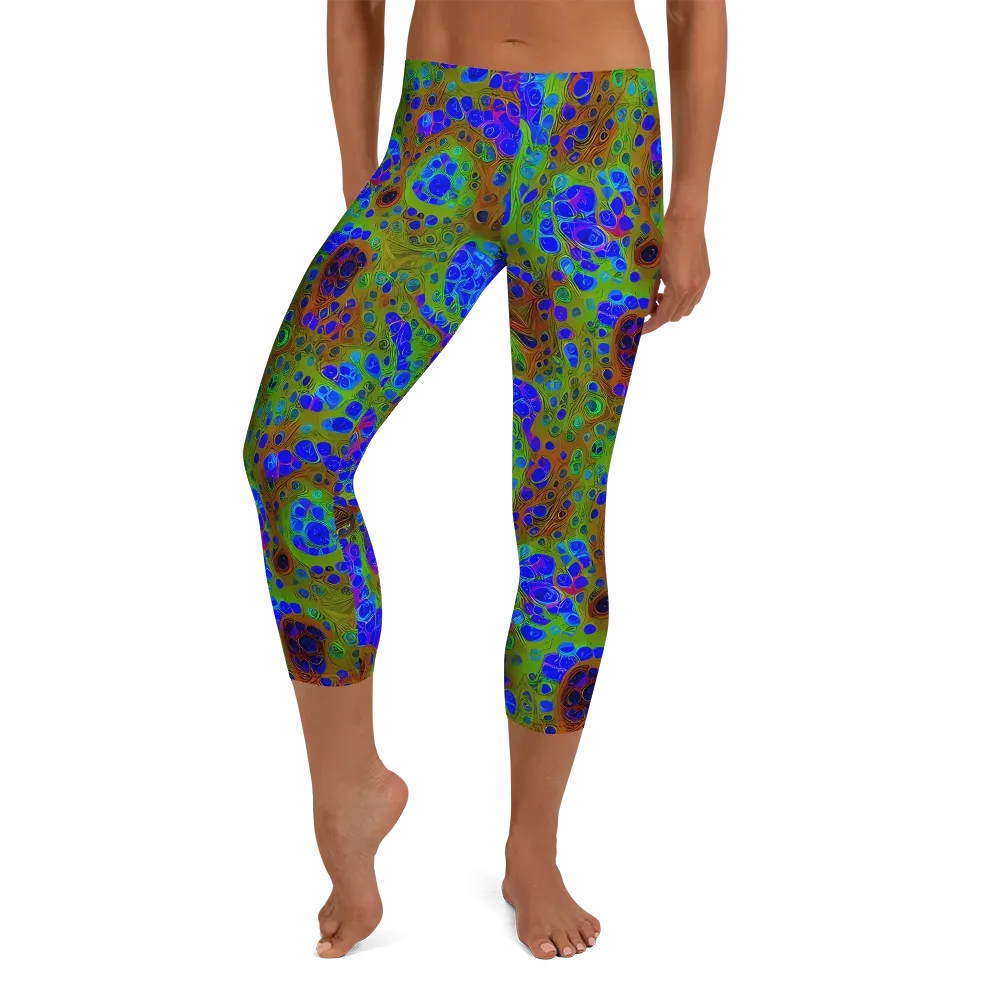 Lime Lucid on Capri Leggings — Front