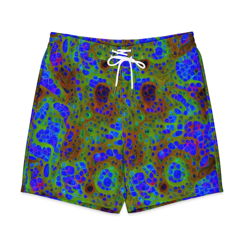 Lime Lucid on Men's Board Shorts — Front
