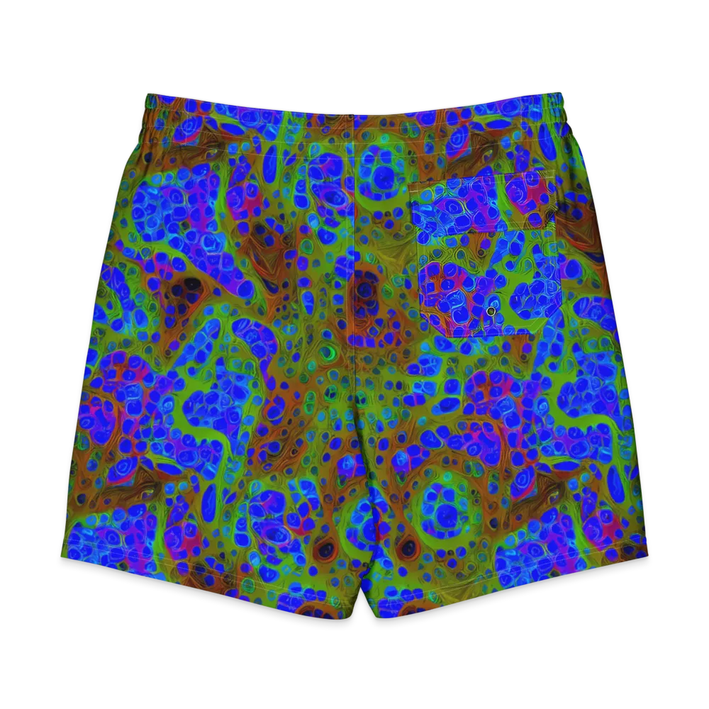 Lime Lucid on Men's Board Shorts — Back
