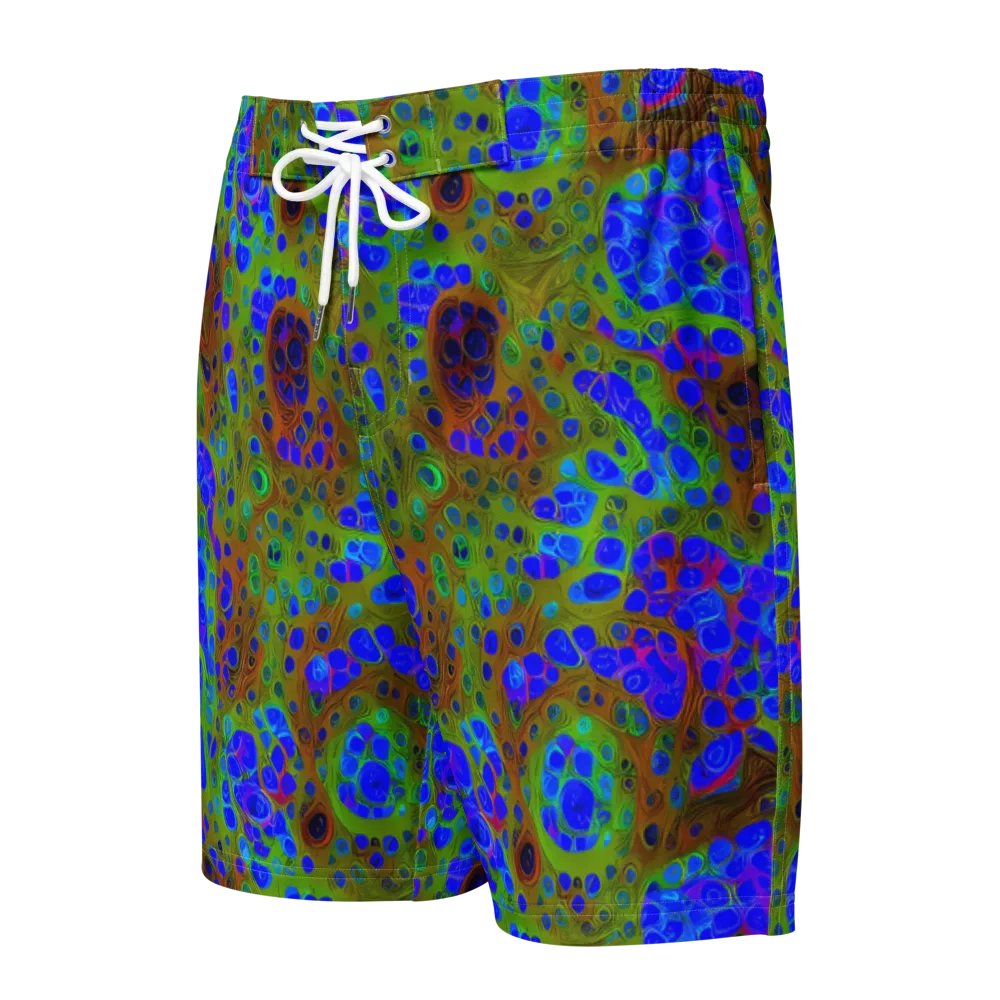 Lime Lucid on Men's Board Shorts — Front