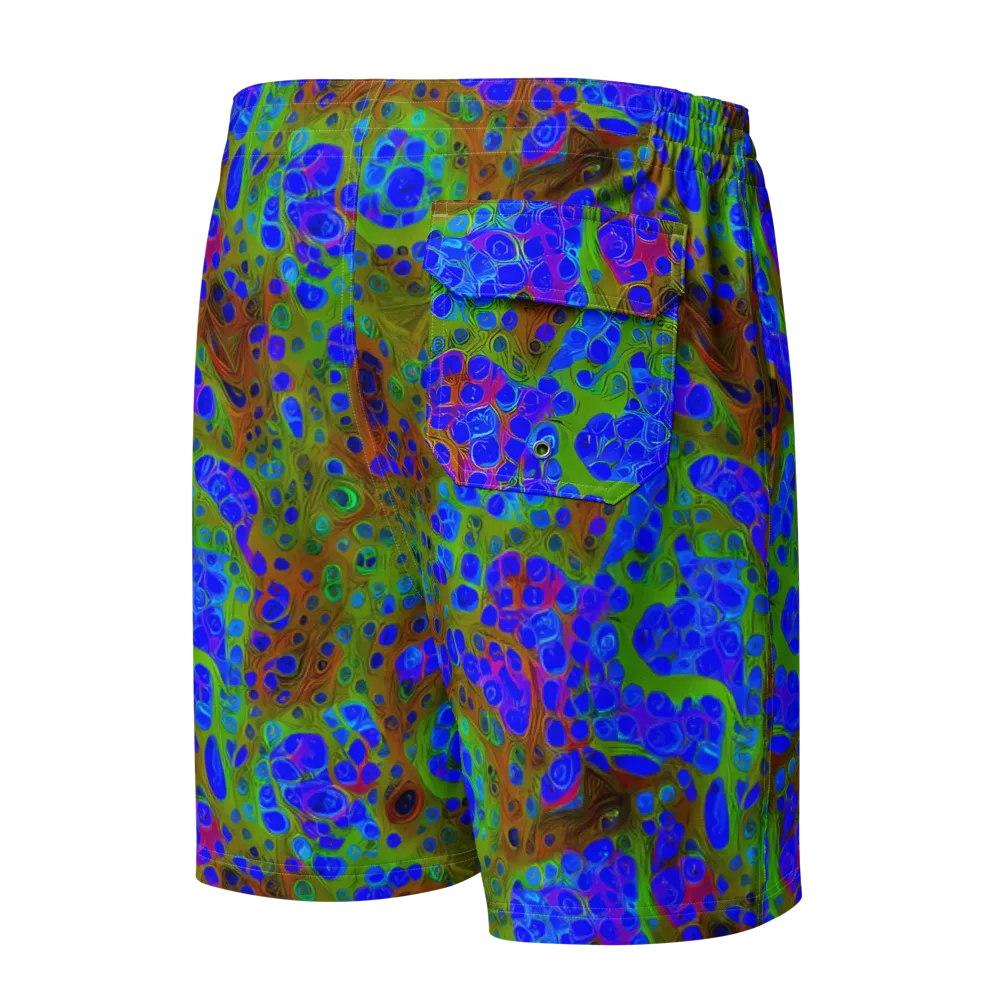 Lime Lucid on Men's Board Shorts — Back
