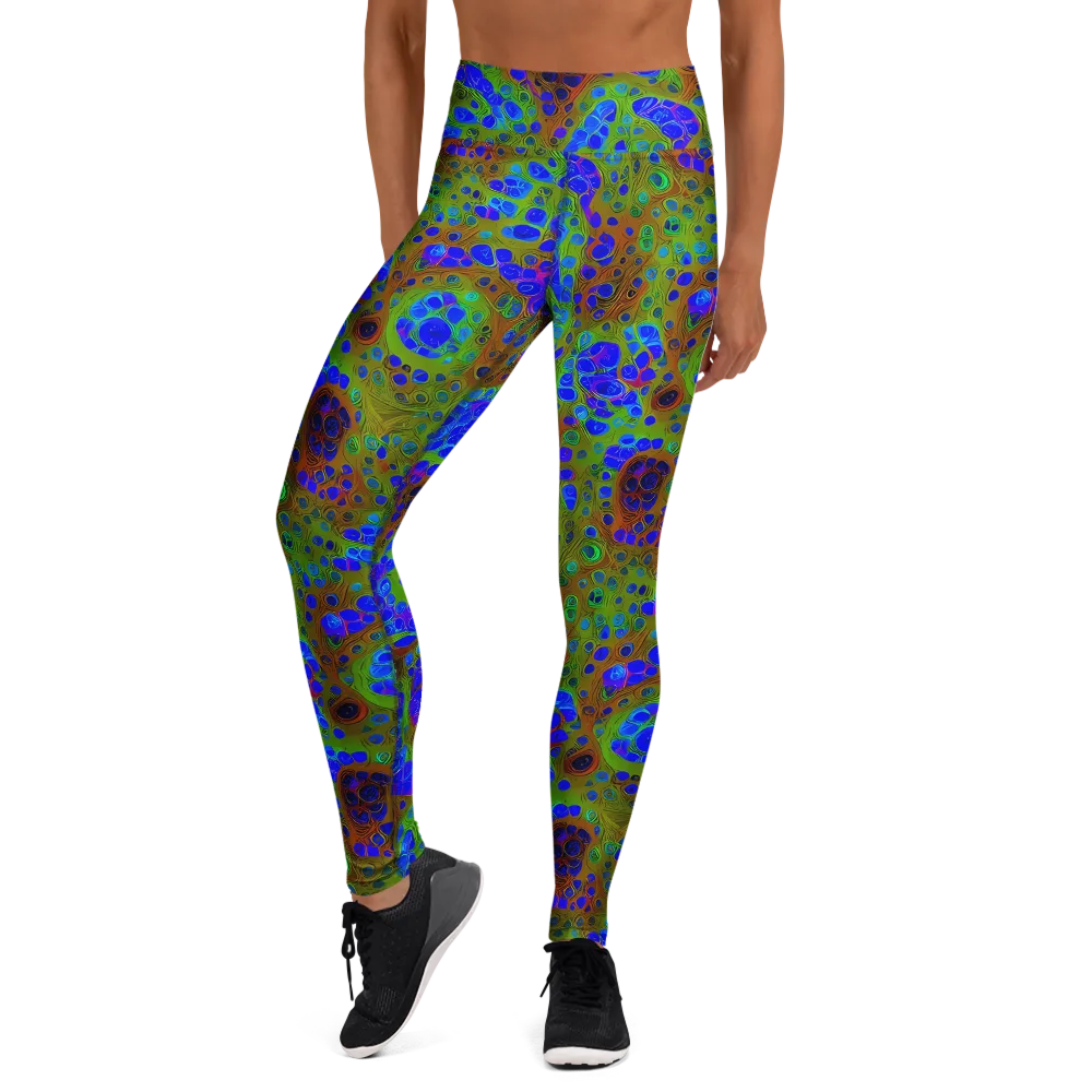 Lime Lucid on Yoga Leggings — Front