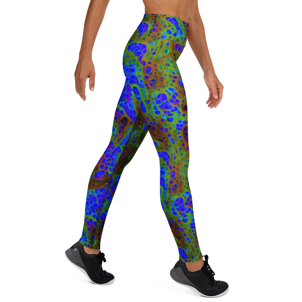 Lime Lucid on Yoga Leggings — Right