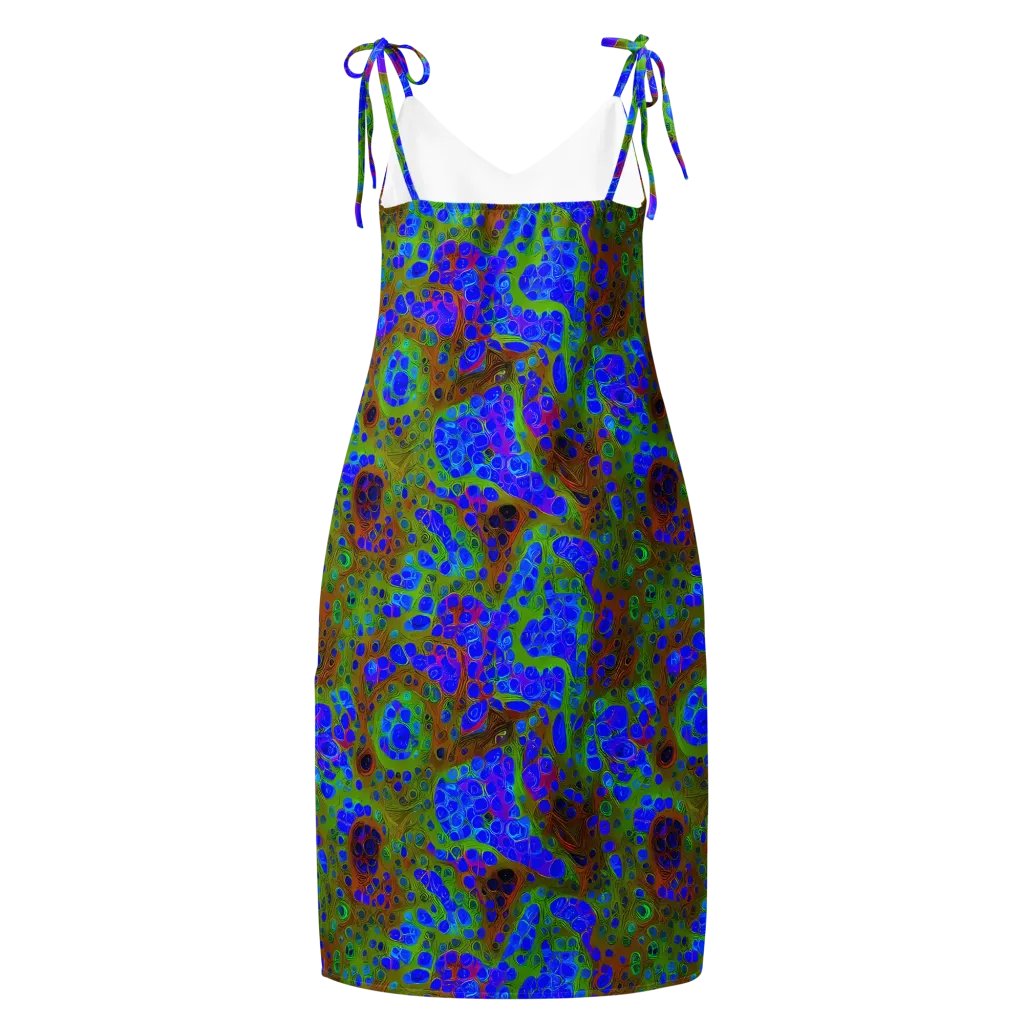 Lime Lucid on Slip Dress — Back