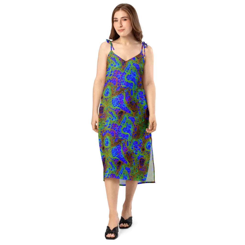 Lime Lucid on Slip Dress — Front