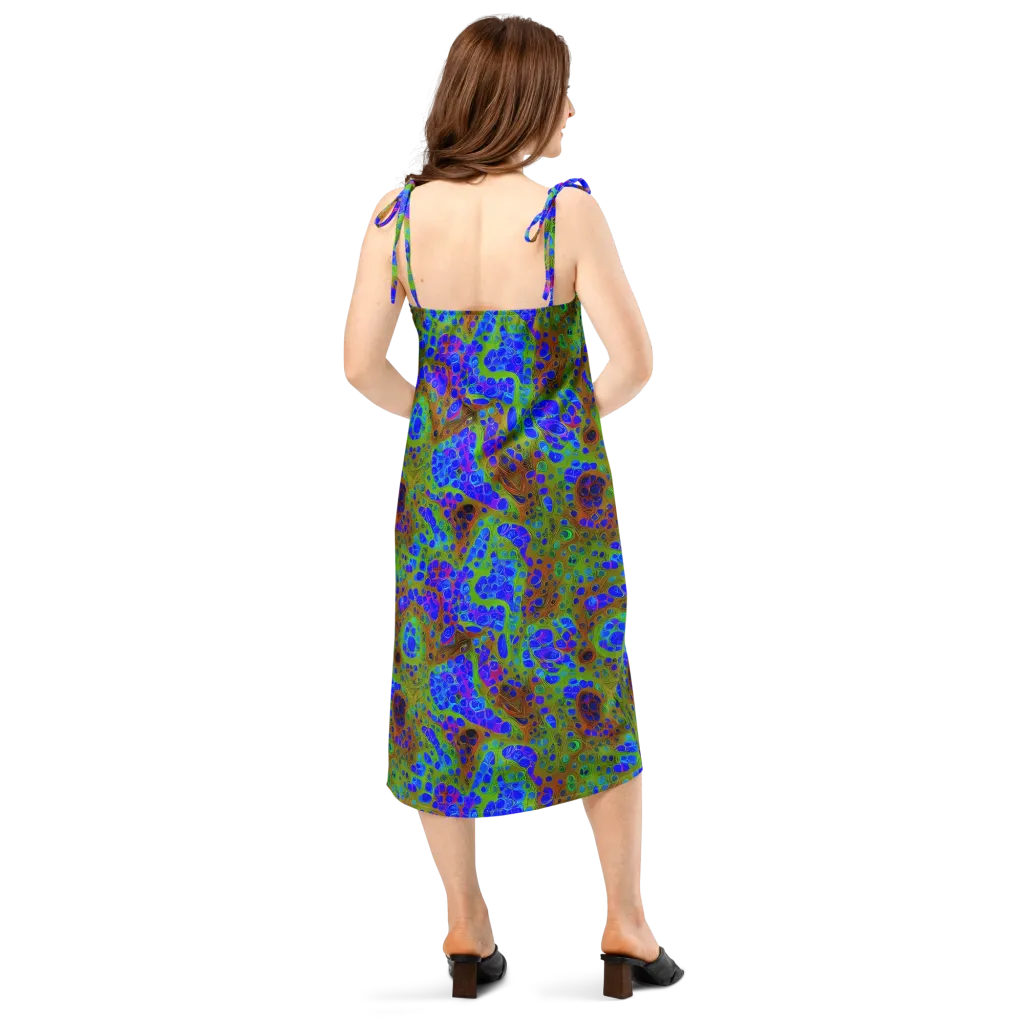 Lime Lucid on Slip Dress — Back