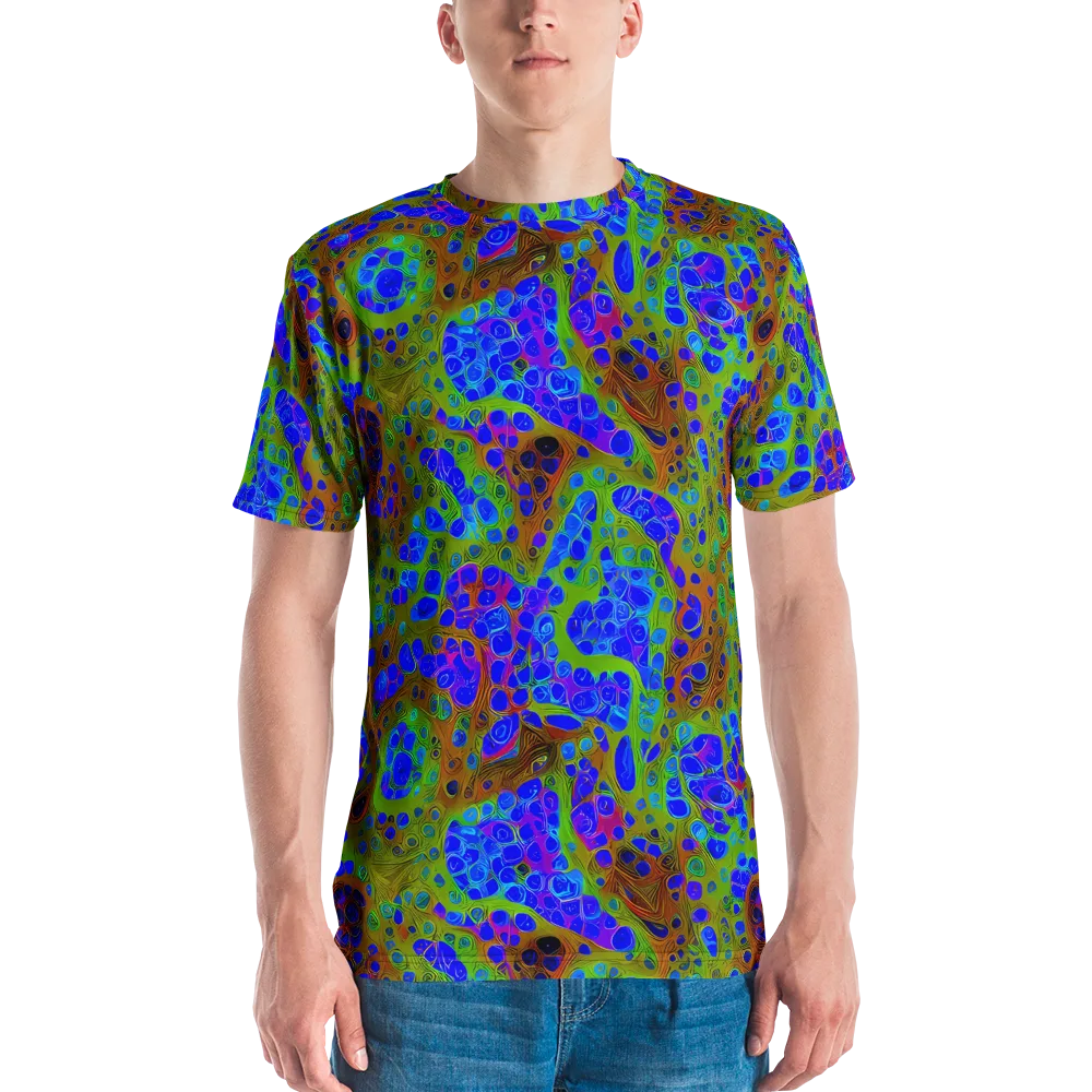 Lime Lucid on Men's Crew Neck T-Shirt — Front