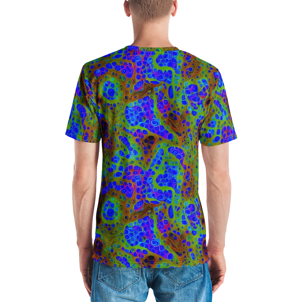 Lime Lucid on Men's Crew Neck T-Shirt — Back