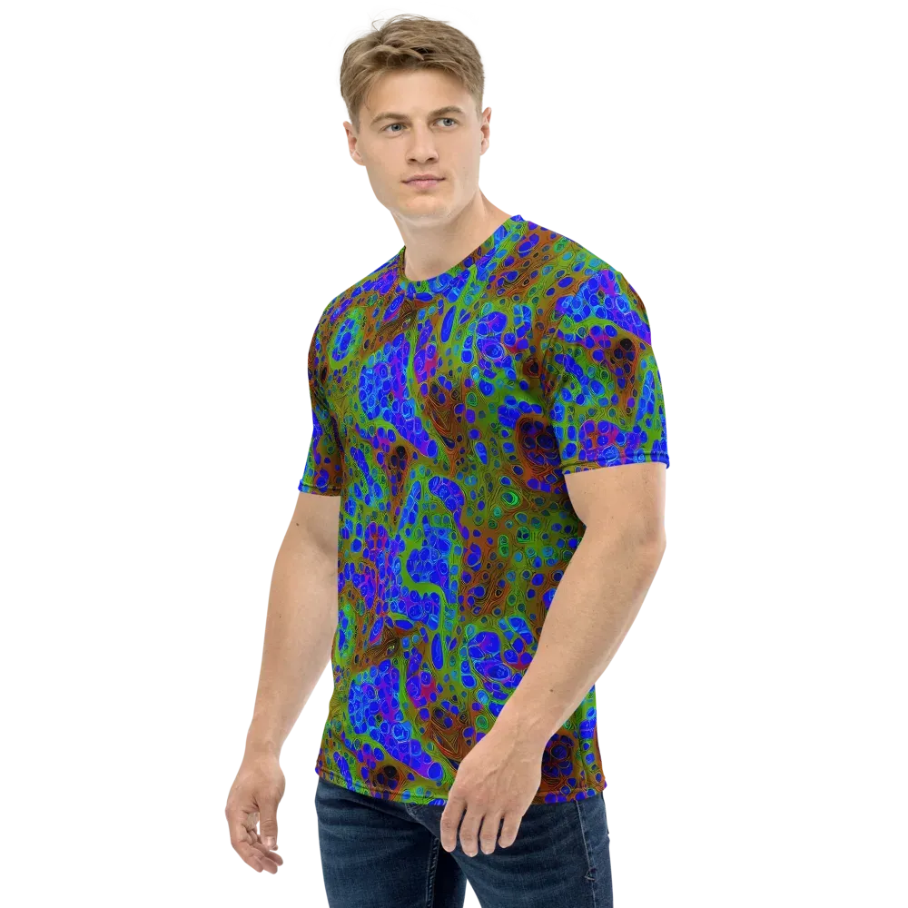 Lime Lucid on Men's Crew Neck T-Shirt — Left
